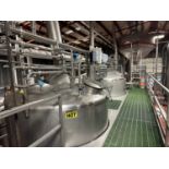 50 BBL 3-Vessel Stainless Steel Brewhouse w/ HLT - AAA Mash Mixer (Approx. 7'6" Dia | Rig Fee $11500