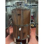 10 BBL Copper Clad Stainless Steel Brite Tank - Dish Bottom, Glycol Jacketed, Top M | Rig Fee $500