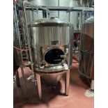 10 BBL Stainless Steel Fermentation Tank - Cone Bottom, Glycol Jacketed, Mandoor, Z | Rig Fee $500