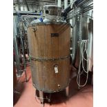 10 BBL Copper Clad Stainless Steel Brite Tank - Dish Bottom, Glycol Jacketed, Top M | Rig Fee $500