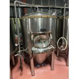 10 BBL Stainless Steel Fermentation Tank - Cone Bottom, Glycol Jacketed, Mandoor, Z | Rig Fee $500