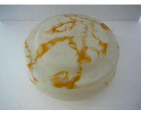 Marbled stepped Art Deco light shade