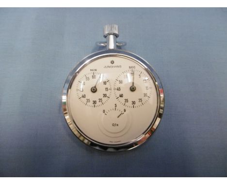 A Junghans stop watch in box with instructions