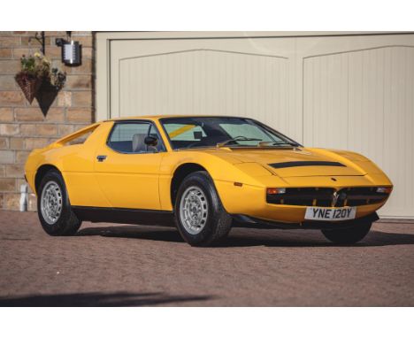 Razor-sharp styling, mid-mounted high-performance V6 and one of only 300 right-hand drive examples.UK-supplied, RHD Merak SS,