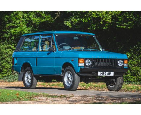 A much-celebrated, magazine-featured, Two-Door Classic in an evocative period hue.A very late-production two-door first regis