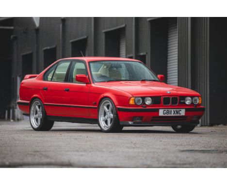 A very smart manual example of the E34 M5, UK-supplied, rarely seen in this condition and showing an odometer reading of 45,5