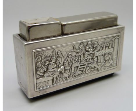 A German silver Mylflam table lighter 