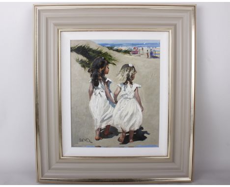 Sheree Valentine Daines (b. 1959)Beach BabiesLimited edition print, signed and numbered 42/195, with certificate of authentic