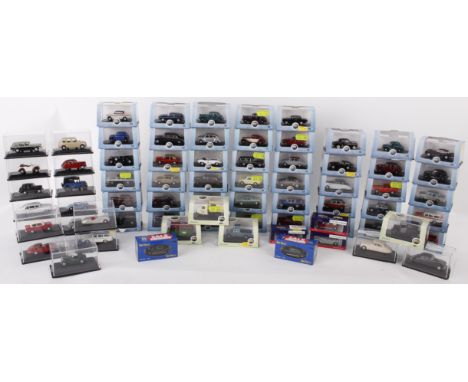 Seventy-one 1:76 scale model cars with the majority manufactured by Oxford Automobile Company. Together with two Base-Toys an