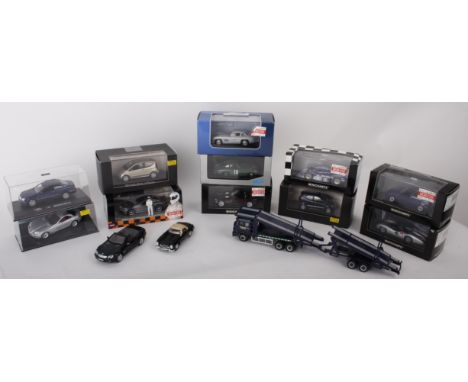 A Top Gear Minichamps 1:43 scale Mercedes Benz SL65 Limited edition 2,009 pcs plus four 1:43 scale Minichamps to include Merc