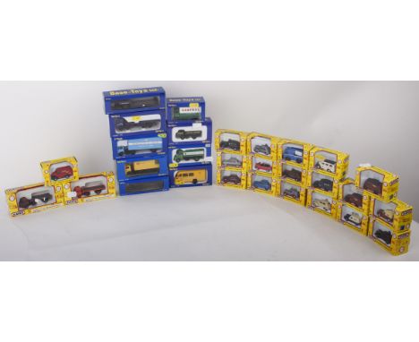  A collection of Base-Toys LTD 1:76 scale model cars  and Classix Transport Treasures 1:76 scale vehicles. (80-120)