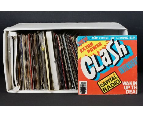 Vinyl - Approximately 100 Punk / New Wave / Indie 7” singles to include: The Clash x 4, Buzzcocks x 3, My Bloody Valentine, U