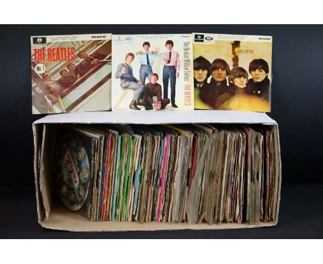 Vinyl - Over 120 mainly 1960’s Rock and Pop 7” singles to include: The Beatles and members x 36 (including George Harrison P/