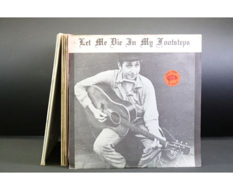 Vinyl - 7 Bob Dylan / as Great White Wonder (GWW) original 1970’s Private Pressing albums to include:  Let Me Die In My Foots