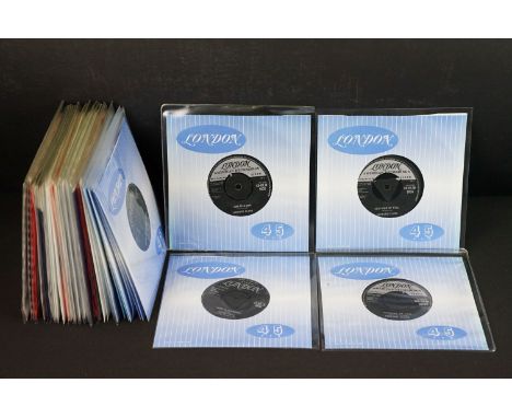 Vinyl - 41 Rockabilly / Rock ’N’ Roll 7” singles including 13 on London records (including Tri-centre issues), and foreign pr