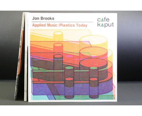 Vinyl - 5 Electronic / Synth limited edition albums by Jon Brooks to include: Applied Music: Plastics Today (orange vinyl KAP
