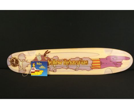 Memorabilia - The Beatles Yellow Submarine promo-only skateboard / longboard deck manufactured by LIB Technologies. Unused.&n