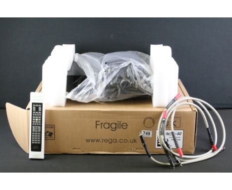 Music Equipment - Rega Elicit-R stereo amplifier in original box and with Solaris remote nd Epic analogue cables. 