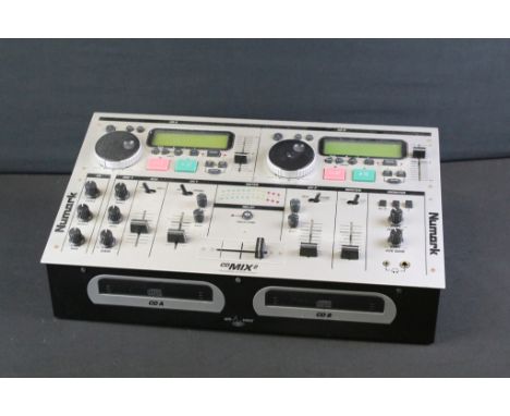 Music Equipment - Numark CD Mix 2 along with some mixed cables and accessories 