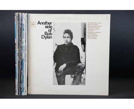 Vinyl - 12 Bob Dylan LPs to include Another Side Of, Nashville Skyline, Slow Train Coming, John Wesley Harding and others.  V