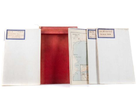SIFTON, PRAED &amp; CO LTD LONDON, HISTORY OF THE BRITISH ARMY MAPS EARLY 20TH CENTURY in original red cloth bound box