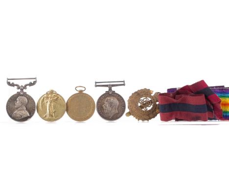 D.C.M. GROUP AWARDED TO SJT. R. MAXWELL WWI  comprising the War Medal, the Victory Medal and the Distinguished Conduct Medal 