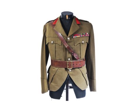 Of WWII Interest - Major-General Ronald Bramwell-Davis - his original post-war battle dress, including his Sam Browne leather