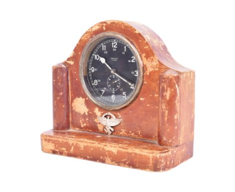 A WWII Second World Third Reich Nazi German NSFK National Flying Socialist Corps Kienzle 8 Day aircraft clock mounted in a ma