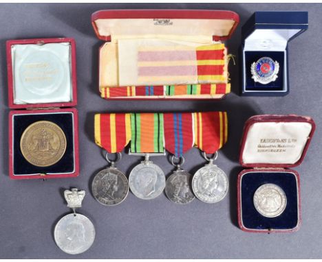 Local Interest - a collection of assorted Fire Service medals relating to a Bristol Gentleman along with others. Medals to in