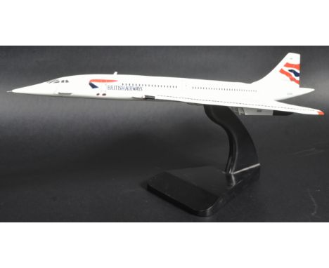 Concorde - G-BOAA - a vintage wood / fibreglass travel agent's / workshop display model of Concorde G-BOAA (206). Well detail