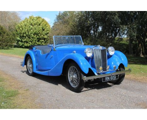 First registered in November 1937, this MG VA Open Tourer presents beautifully in a delightful shade of French Blue. In produ