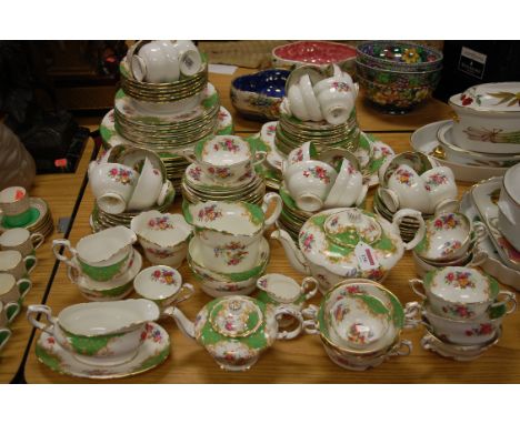 An extensive Paragon part tea and dinner service in the Rockingham pattern  Condition Report / Extra Information Second scrat