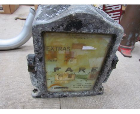 An early Taxi meter box "For Hire"