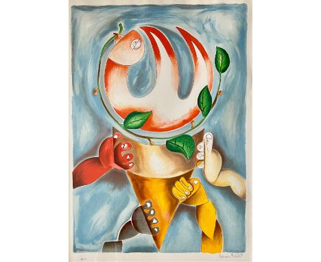 Alexandra Nechita (Romanian-American, b. 1985), ‘Brave in the Attempt’ limited edition lithograph, 622/2500. Signed, titled a