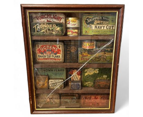 Old Tobacco & Cigarette Tins to include: Richard Lloyd & Sons Skipper Brand Navy Cut, W. M Clarke & Son Thunder Clouds, Galla