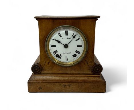 Late 19th / Early 20th Century mantel clock by W E. Green Southport