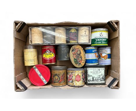 Selection of Old Tobacco, Cigar & Cigarette Tins to include: Rattray's Brown Clunee Tobacco, Rattray's Professional Mixture, 
