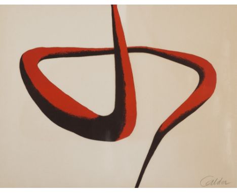 ALEXANDER CALDER (1898-1976)Abstraction création,1973 Lithographie en couleurs. Bon à tirer pour l'album Abstraction Creation