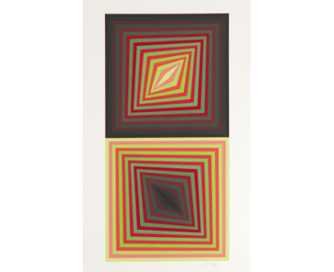VICTOR  VASARELY (1906-1997)Lumi n°276,1984 Lithographie en couleurs. Signée et numérotée E.A. XXX/XXXKleurenlithografie. Get