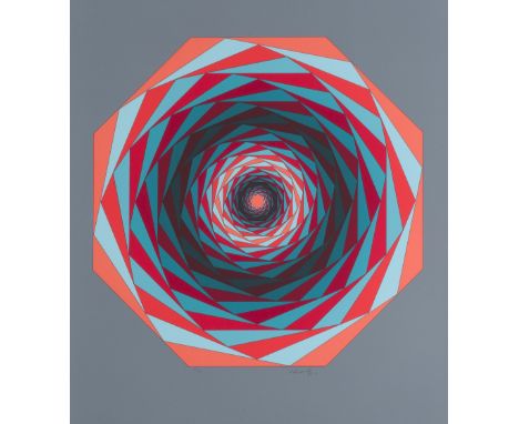 VICTOR  VASARELY (1906-1997)Kaglo II,1986 Lithographie en couleurs. Signée et numérotée 142/250Kleurenlithografie. Getekend e