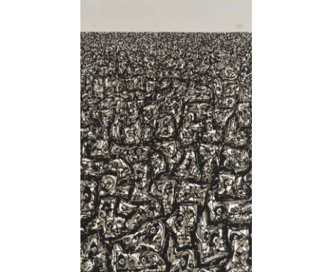 ANTONIO SAURA (1930-1998)Multitud,1982 Lithographie. Signée et numérotée 91/150Lithografie. Getekend en genummerd 91/150Litho