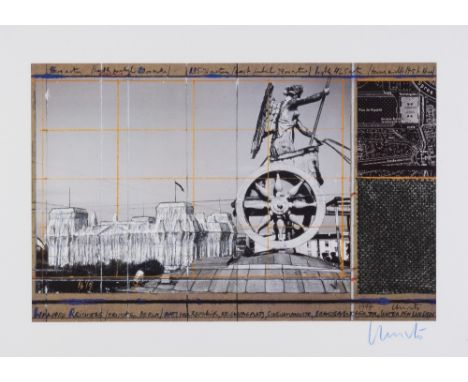 CHRISTO &amp; JEANNE-CLAUDE (1935-2020)(1935-2009)Wrapped  Reichstag(Project for West Berlin Der Deutsche Reichstag),1994 Lit