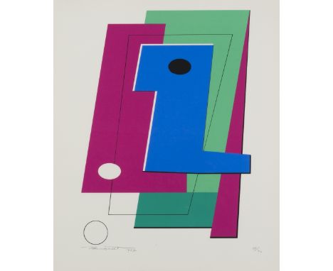 MARCEL-LOUIS BAUGNIET (1896-1955)Composition,1987 Sérigraphie en couleurs. Signée, datée et numérotée 38/40Zeefdruk in kleure