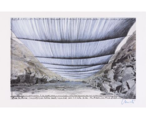 CHRISTO &amp; JEANNE-CLAUDE (1935-2020)(1935-2009)Over The River (Project for Arkansas River, State of Colorado) Lithographie