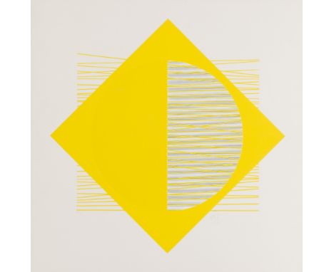 JESÚS RAFAEL SOTO (1923-2005)Composition jaune Sérigraphie en couleurs. Signée et numérotée 87/200Zeefdruk in kleur. Getekend