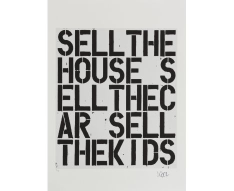 CHRISTOPHER WOOL (born 1955)Apocalypse Now (after) Impression en giclée laminé sur Vélin. Signée dans la planche. Numérotée 1