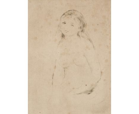 PIERRE-AUGUSTE RENOIR (after) (1841-1919)Etude pour une baigneuse  Pointe sèche - bon à tirerDrypoint - goed om te gaan Drypo