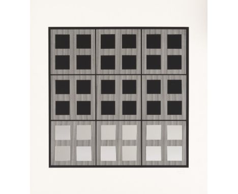 JESÚS RAFAEL SOTO (1923-2005)Squares,1969 Sérigraphie avec collage. Signée et numérotée 87/200Zeefdruk met collage. Getekend 