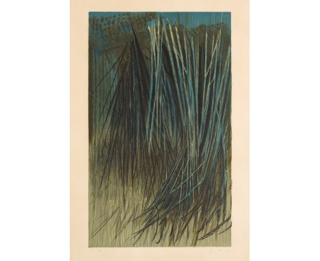 Hans HARTUNG (1904-1989)T1962-A17 (after),1970 Lithographie en couleurs. Signée et numérotée 44/75.Filigrane dans la planche 