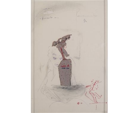 PANAMARENKO (1914-2019)Model A,2002 Lithographie offset avec collage papier imprimé sous plexiglas. Titrée, signée et datée d